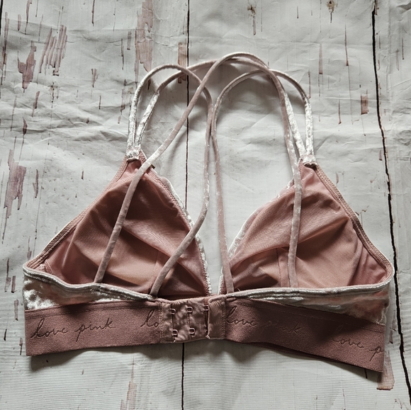NWTS Victoria's Secret Pink Velvety Soft Bralette Size Small - Picture 2 of 7